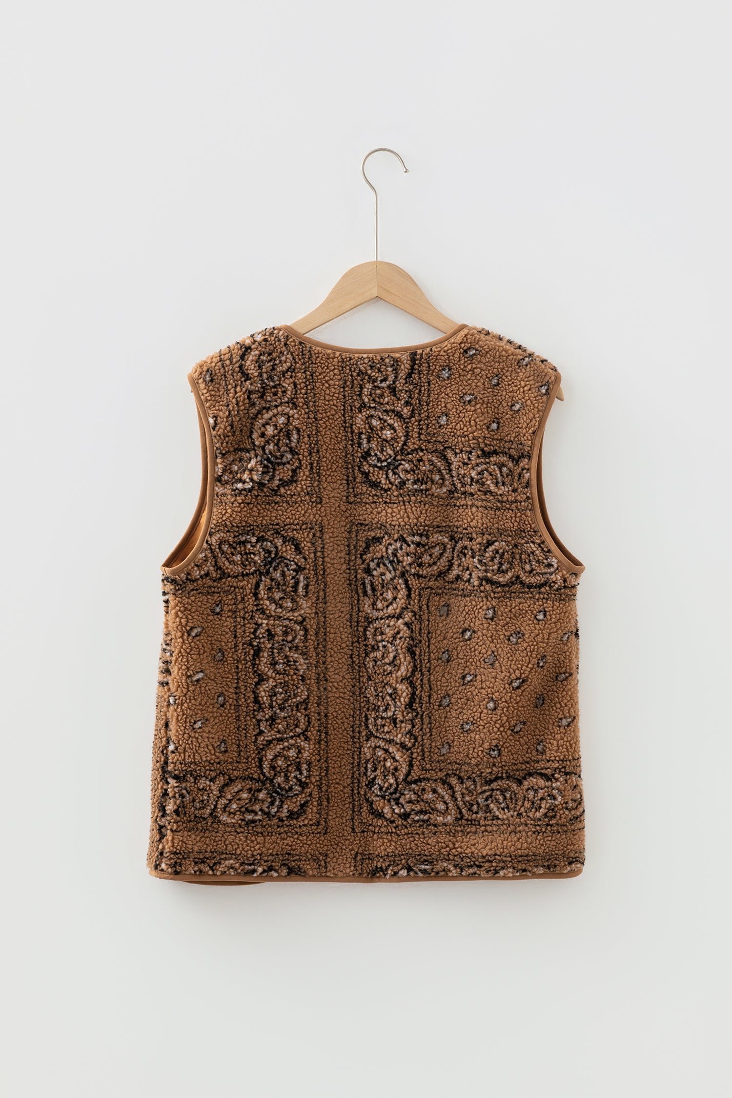 Print Pocketed Western Fashion Vest - Outerwear/Vests
