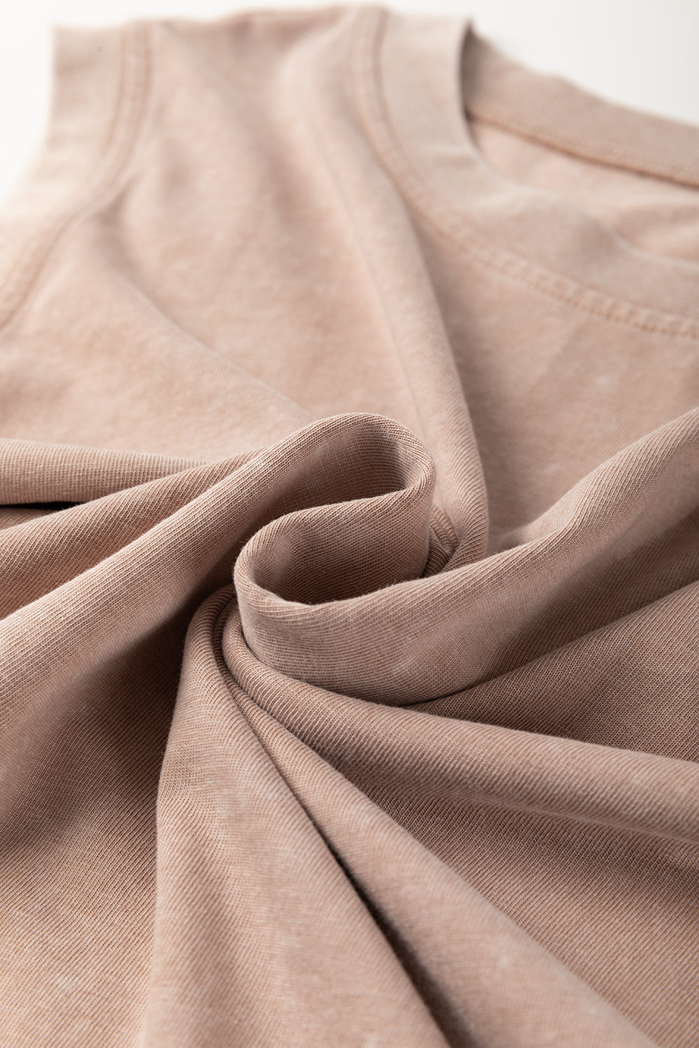 Skort Co-ord Set Mineral Wash Cotton Tank Top Lined Split Skirt - eAura