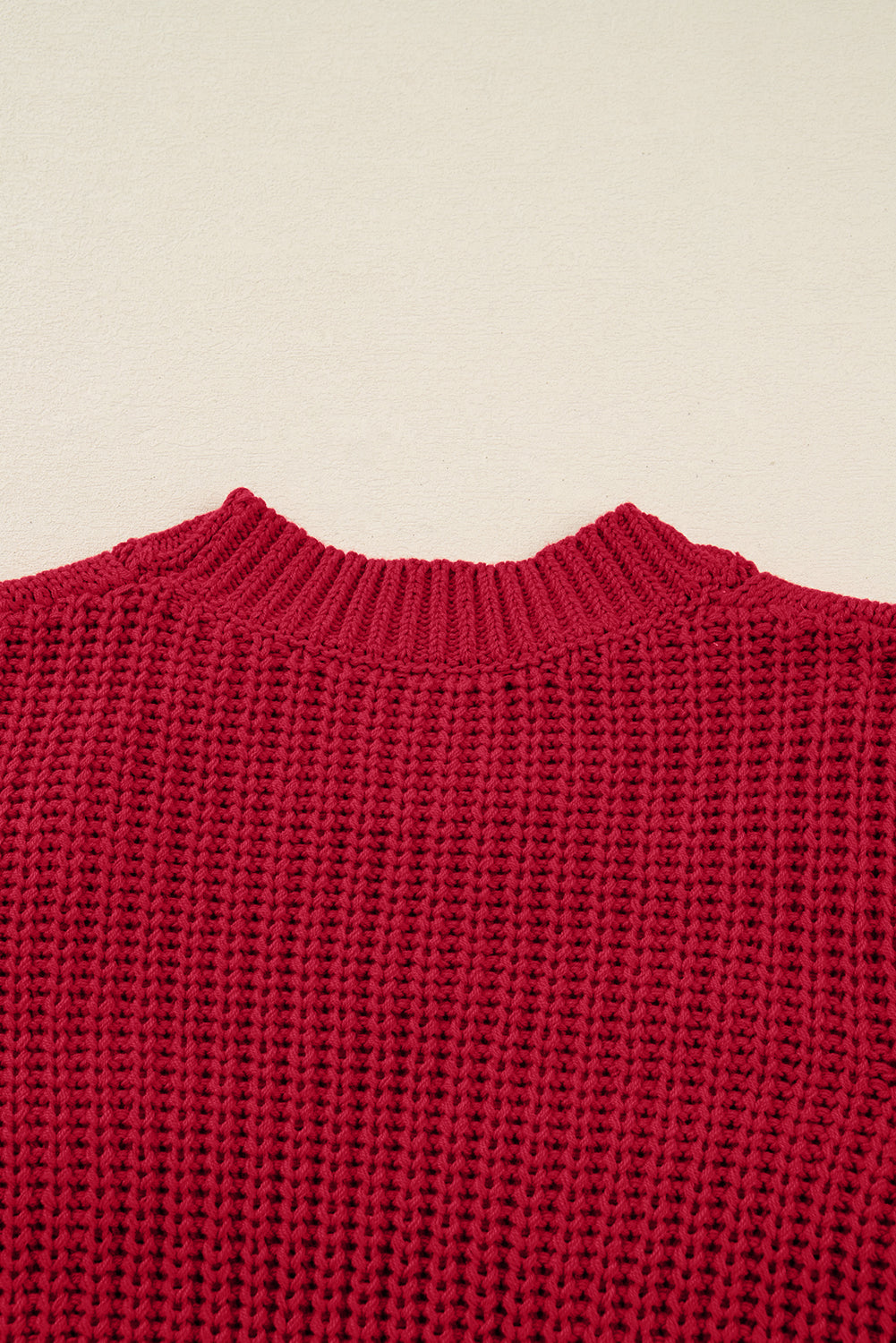 Plaid Lace up Detail Christmas Holiday Puff Short Sleeve Sweater - eAura