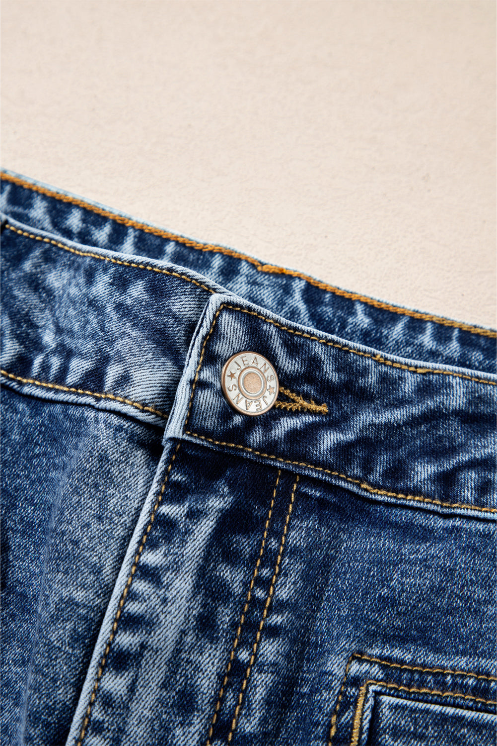 Patch Pocket Straight Leg Loose Jeans - eAura