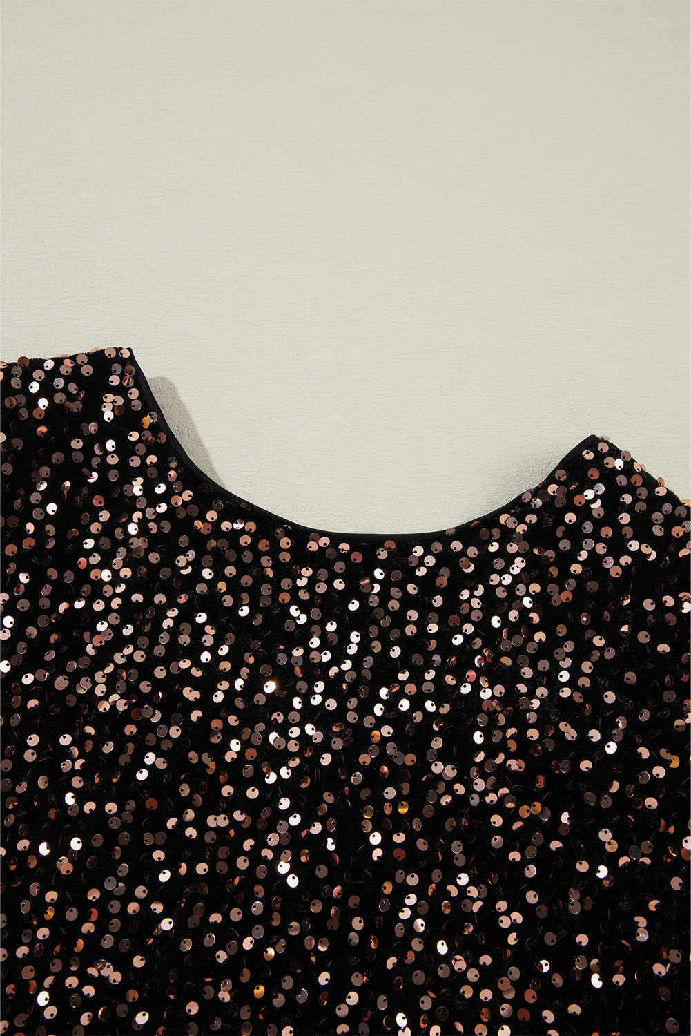 Sequin Long Sleeve Cutout Back Top - eAura