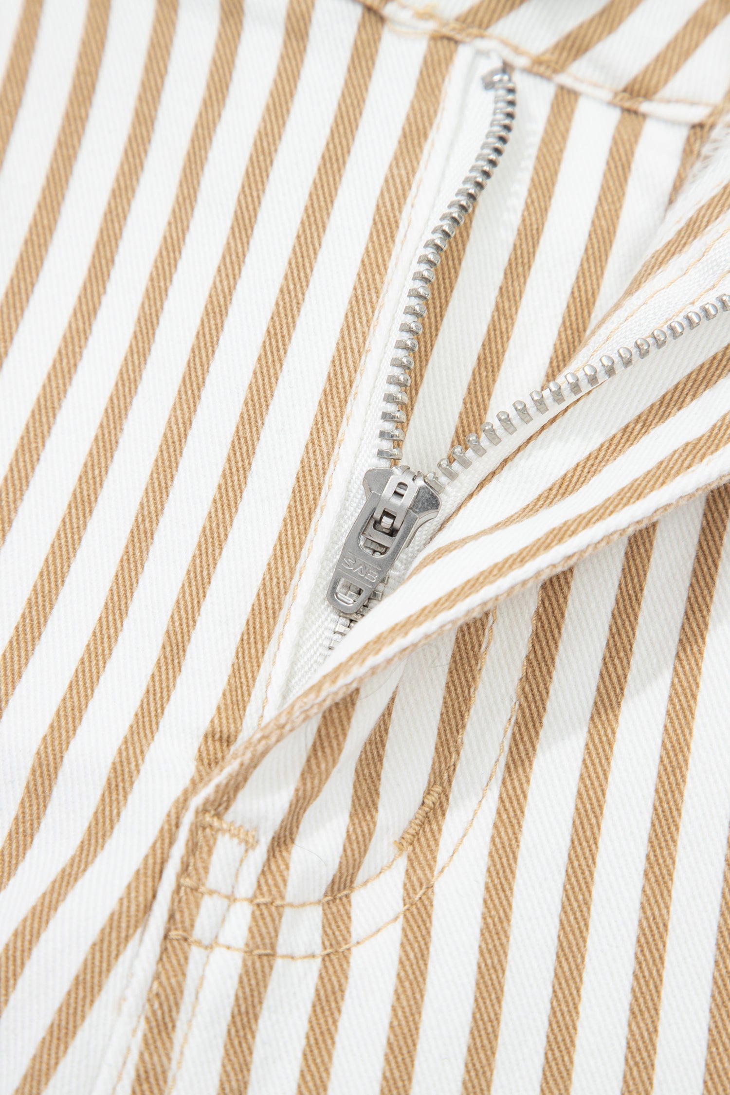Striped Barrel Jeans – Brown, Khaki & Sky Blue