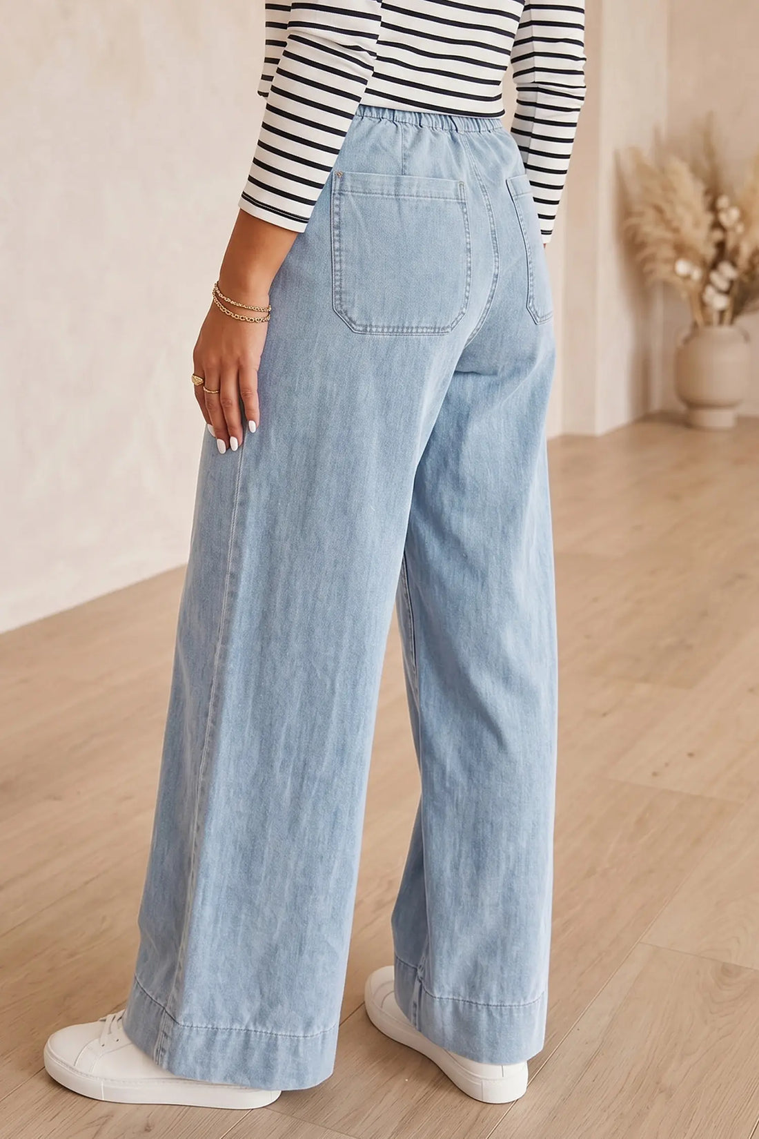 Solid Full-Length Regular Pocket Detail Wholesale Denim Jeans – Beau Blue