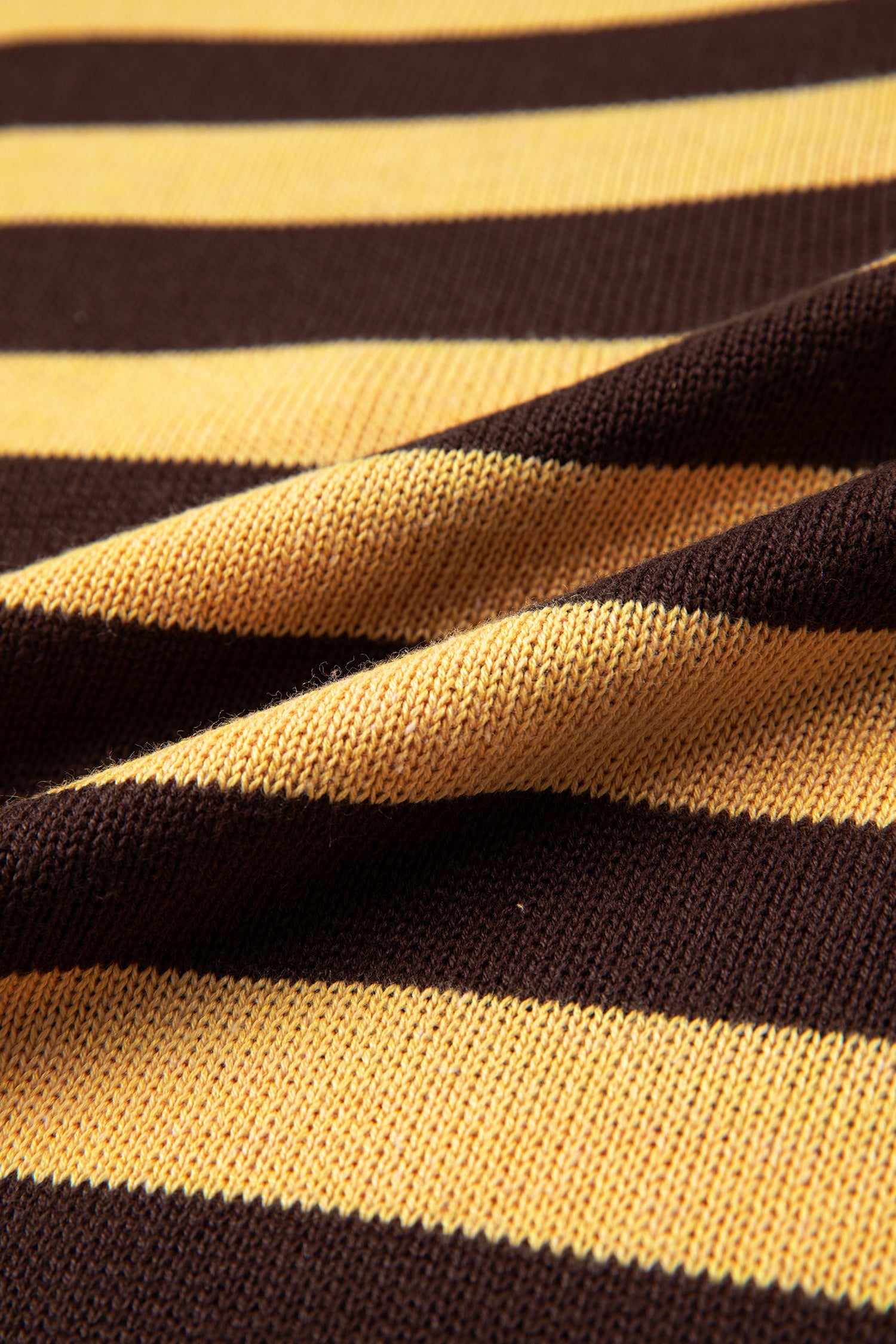 Striped Drop Shoulder Colorblock Pullover Sweater – Brown Stripe