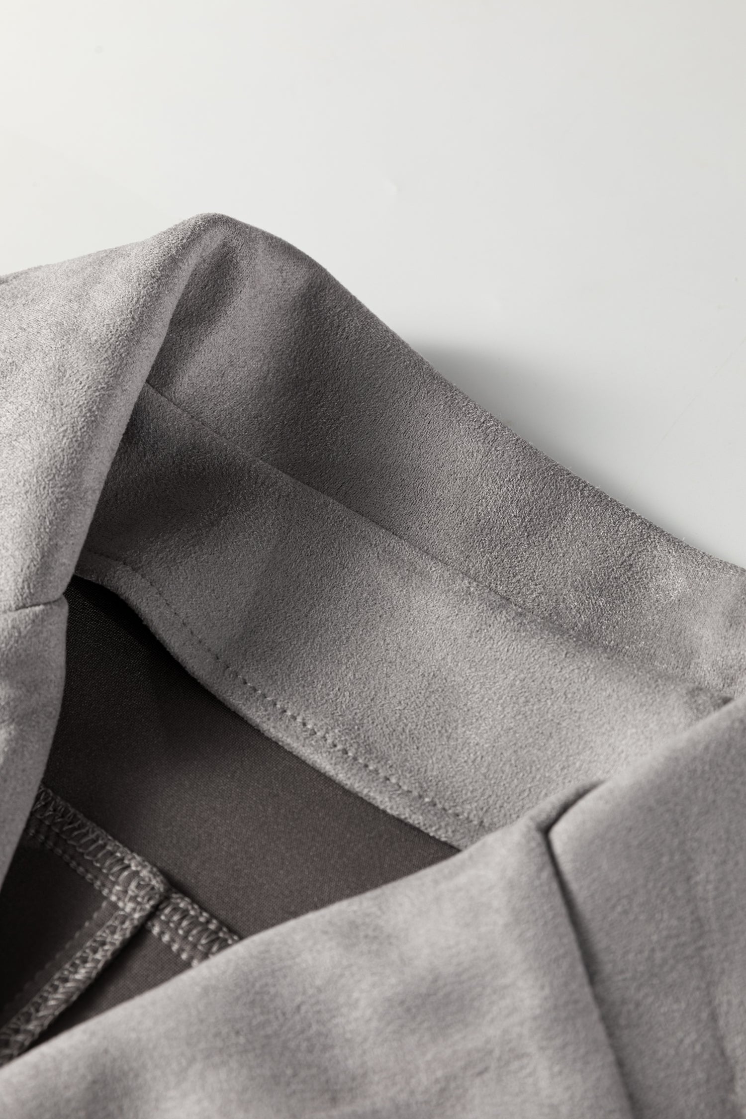 Cropped Fringe Faux Suede Jacket - Outerwear/Jackets