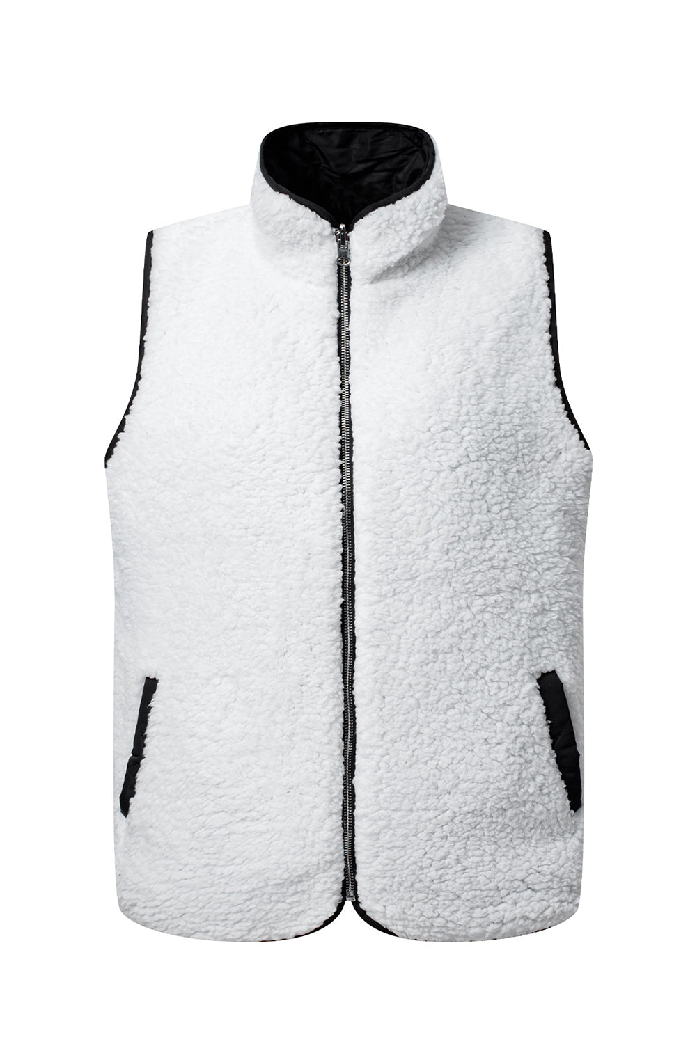 Black Fleece Lined Quilted Zip up Gilet Beagle Boutique Fashion Outlet