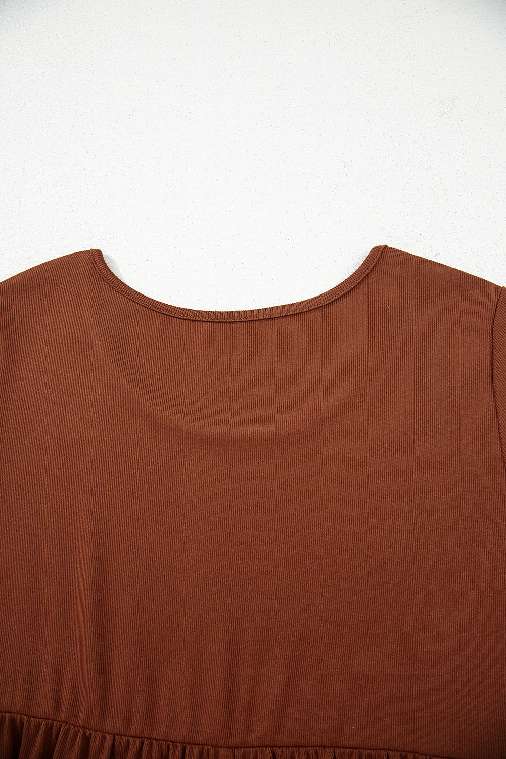 Rib Long Sleeve Mini Dress - eAura