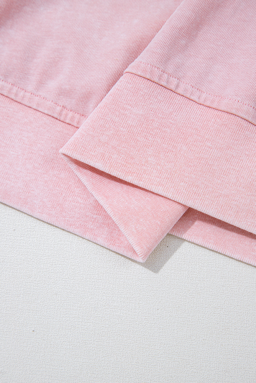 Light Pink 2 Pieces Mineral Wash Cotton Tank Top Lined Split Skirt Set eAura