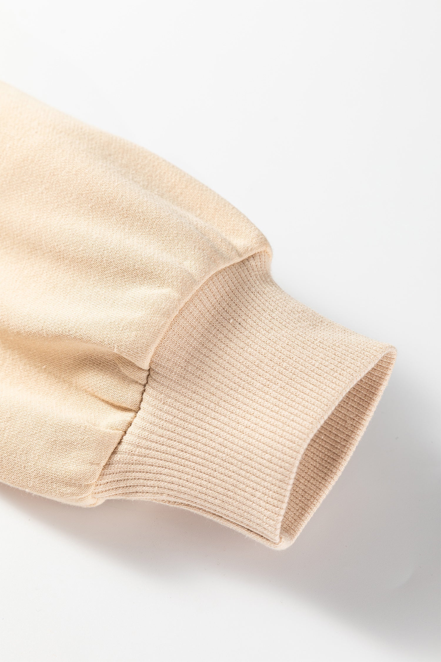 Embroidered Flower Pattern Drop Shoulder Sweatshirt - eAura