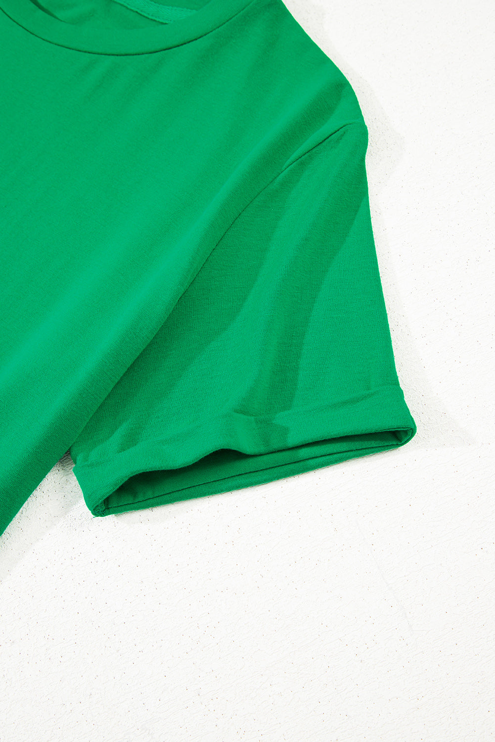 Casual Plain Crew Neck Tee T-Shirt