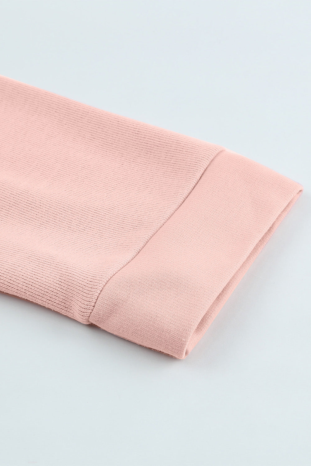 Pink Casual Button Solid Patchwork Trim Hoodie eAura