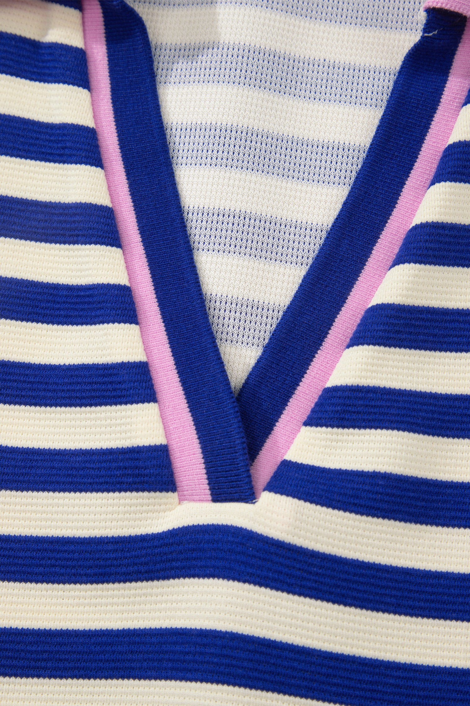 Striped Shift Dress Colorblock V Neck Short Sleeve Casual Summer – Dark Blue