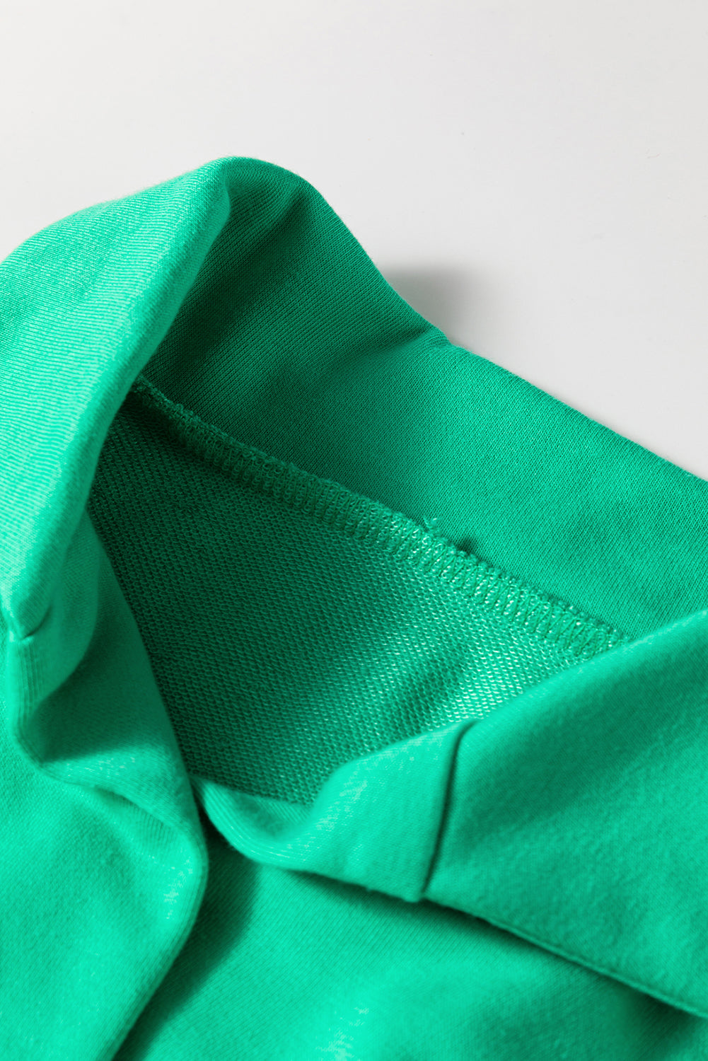 Sea Green Rainbow Colourblock Collared Short Sleeve Top 2 Piece Shorts Set eAura