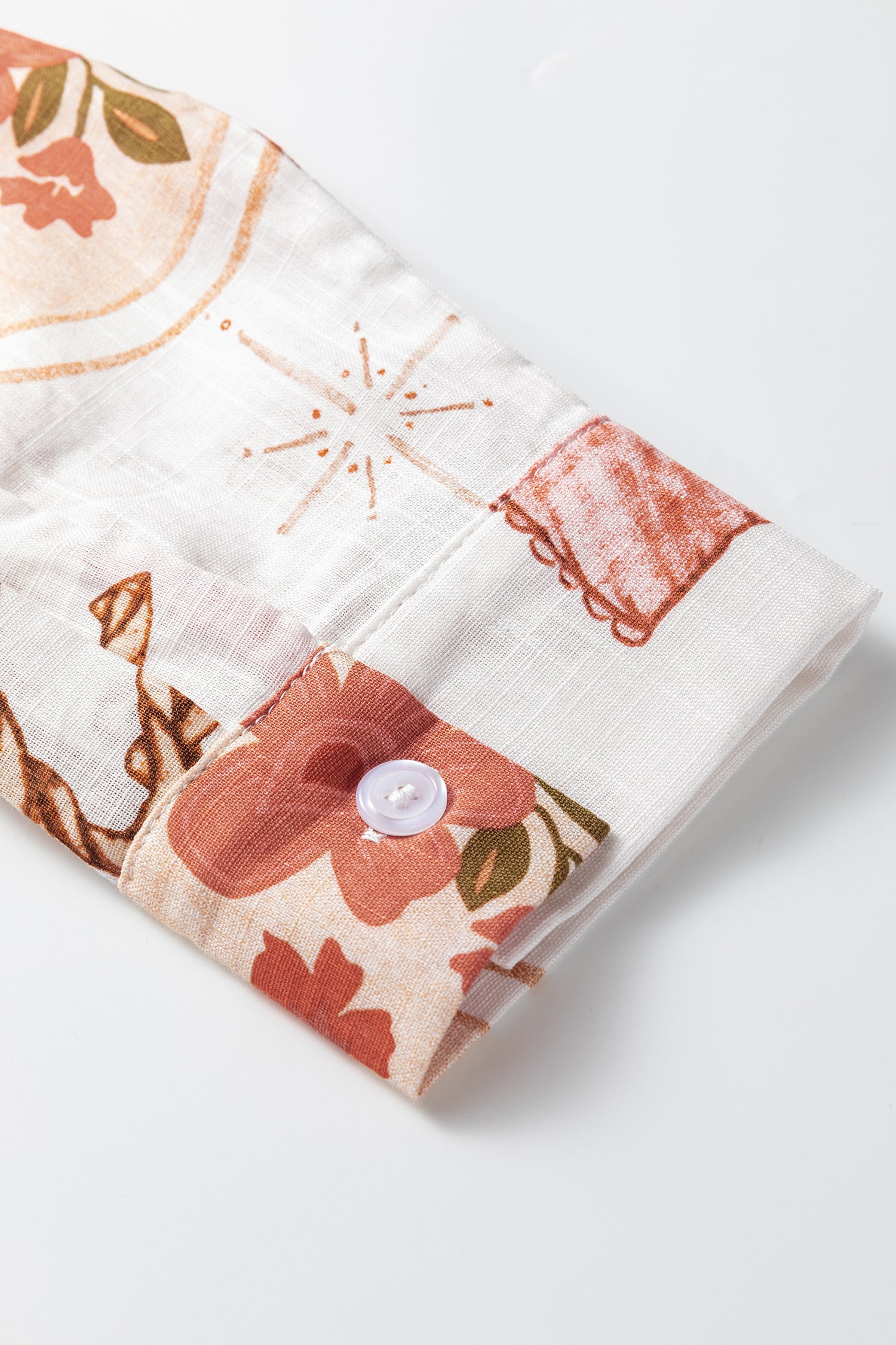 White Rodeo Cowgirl Print Western Button up Shirt - Tops/Blouses & Shirts