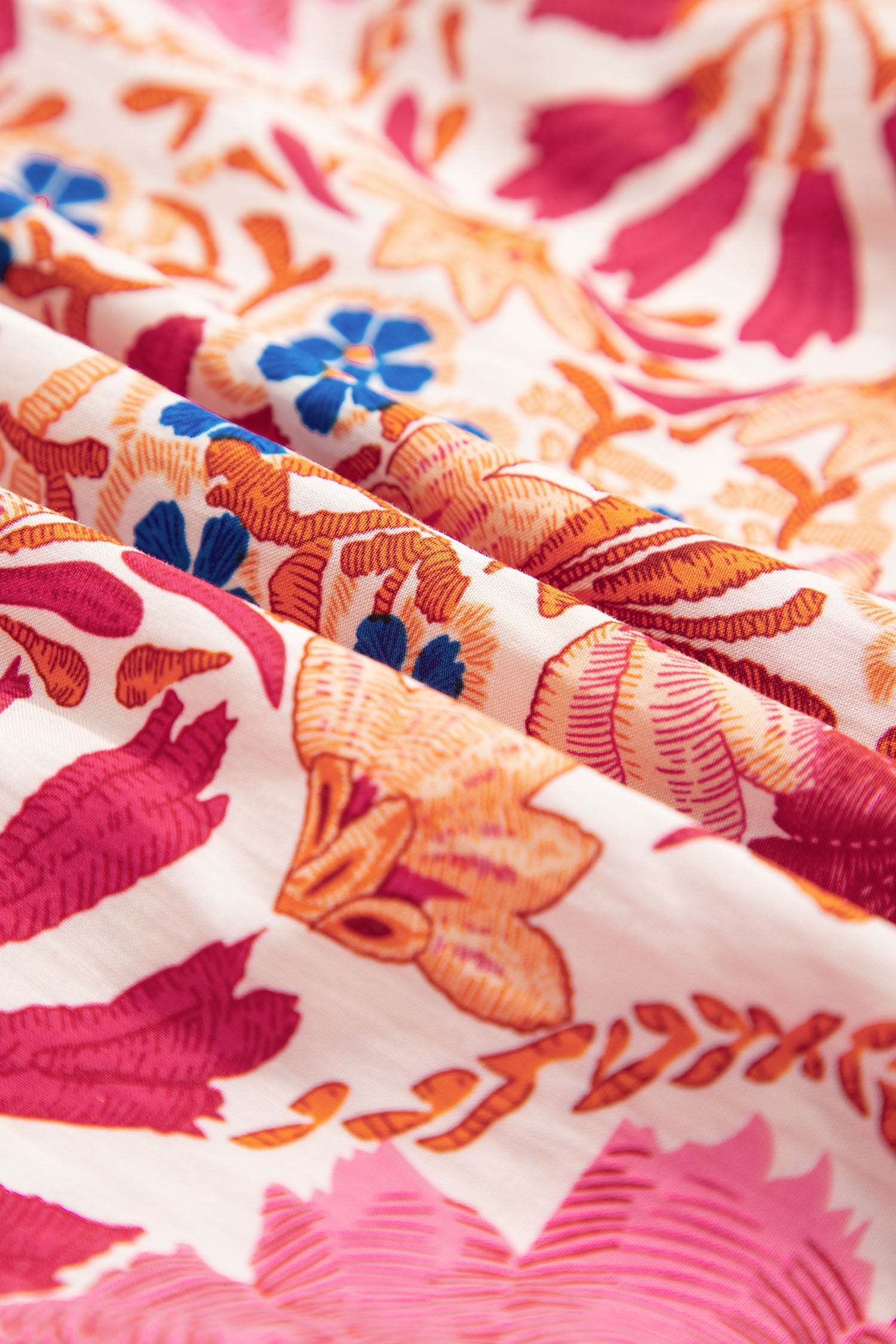 Fall Flower Print Long Sleeve Mini Dress - eAura