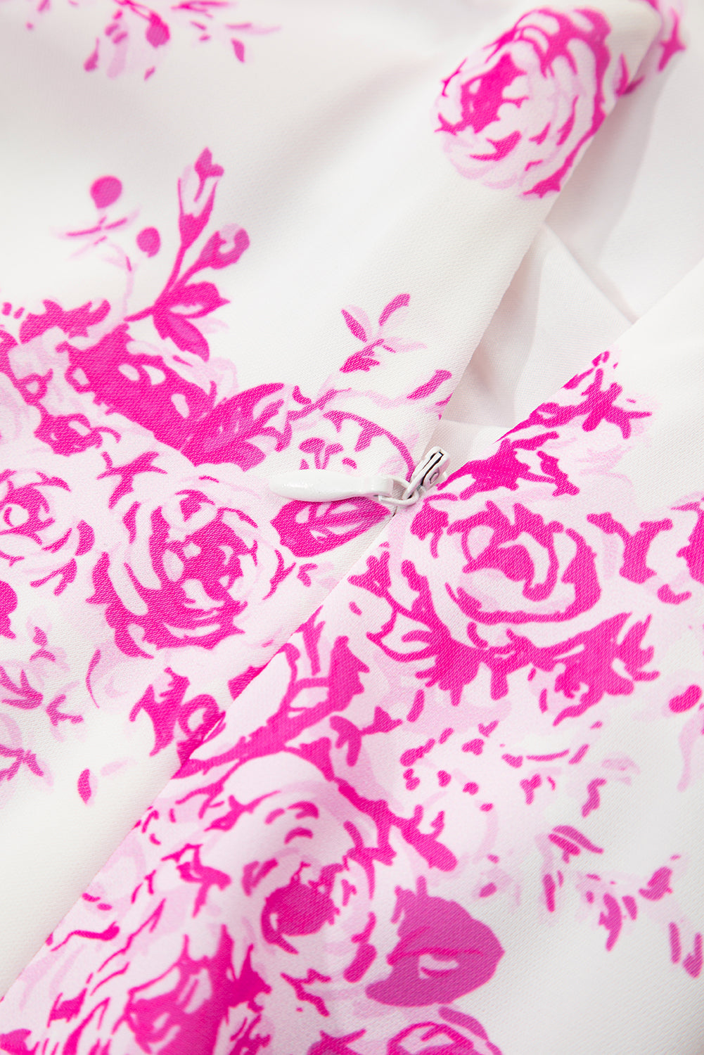 Rose Boho Floral High Waist Ruffle Split Maxi Skirt - eAura