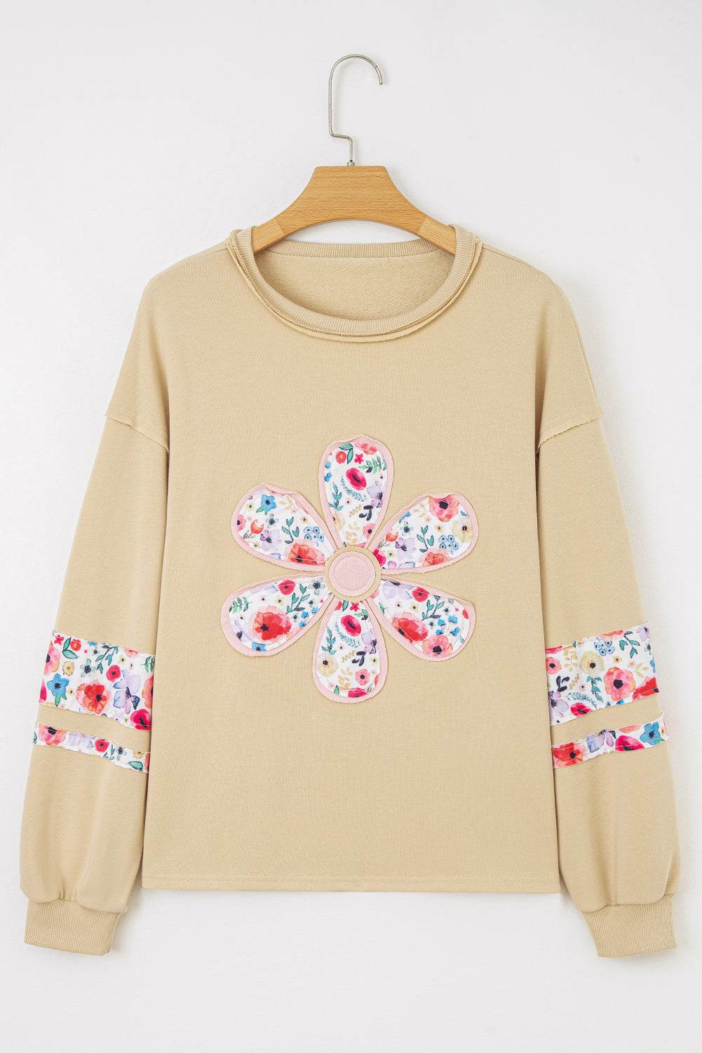 Floral Oversize Pullover Sweatshirt - eAura