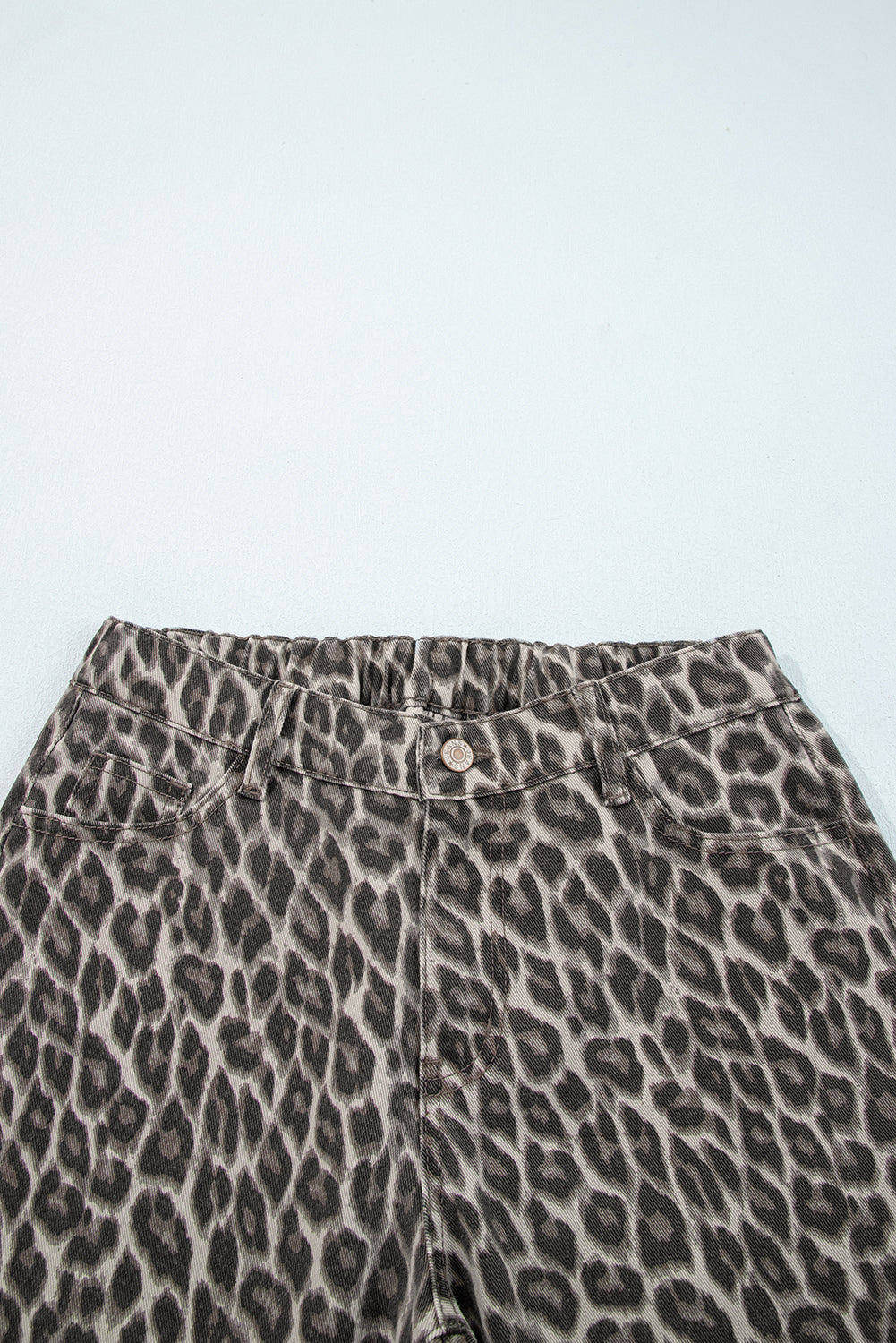 Leopard Straight Loose Leg Jeans - eAura