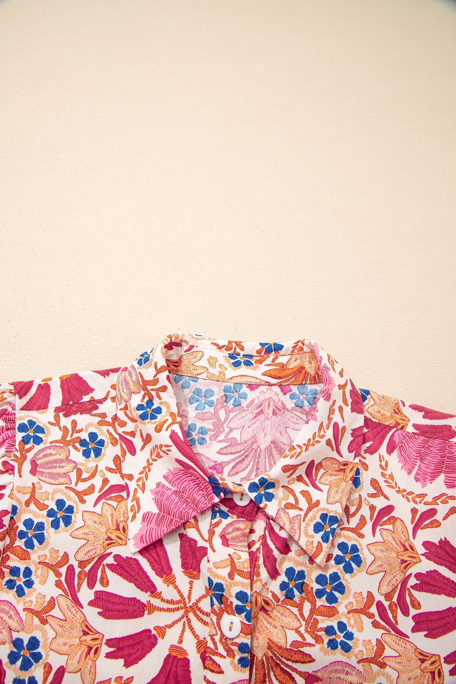 Fall Flower Print Long Sleeve Mini Dress - eAura