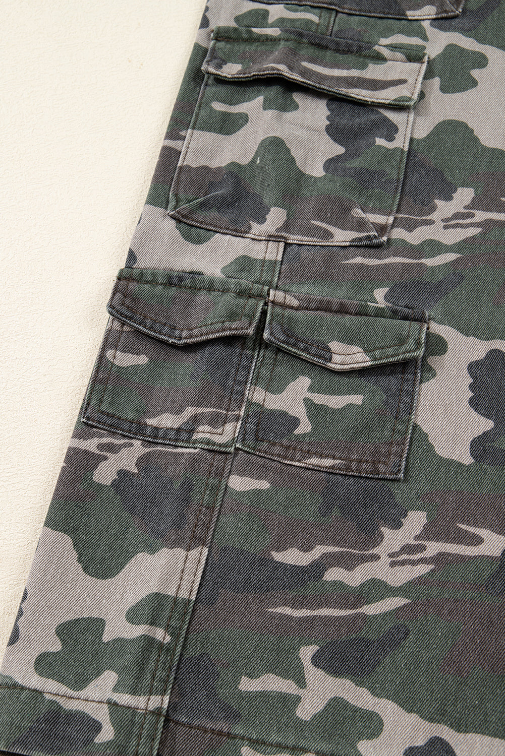 Camo Cargo Wide Leg Jeans - eAura
