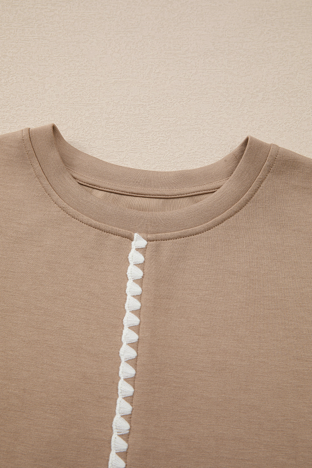 Ric Rac Ribbed Edge Crewneck T-Shirt eAura