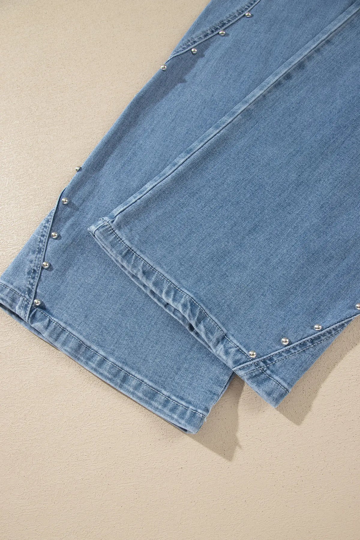 Side Seam Rivet Detail Ankle Length Casual Jeans – Coffee
