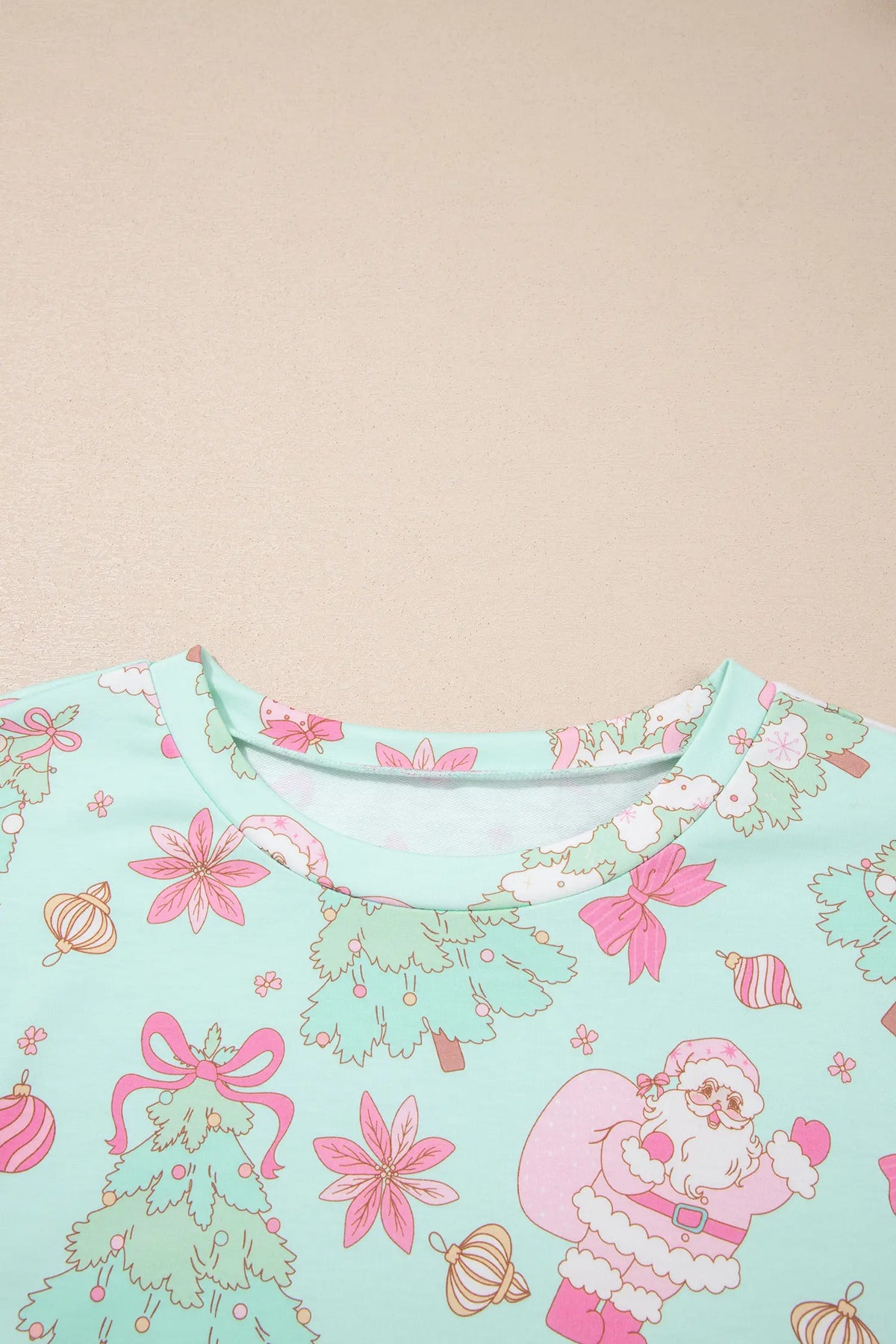 Two-Piece Lounge Set Long Sleeve Abstract Print