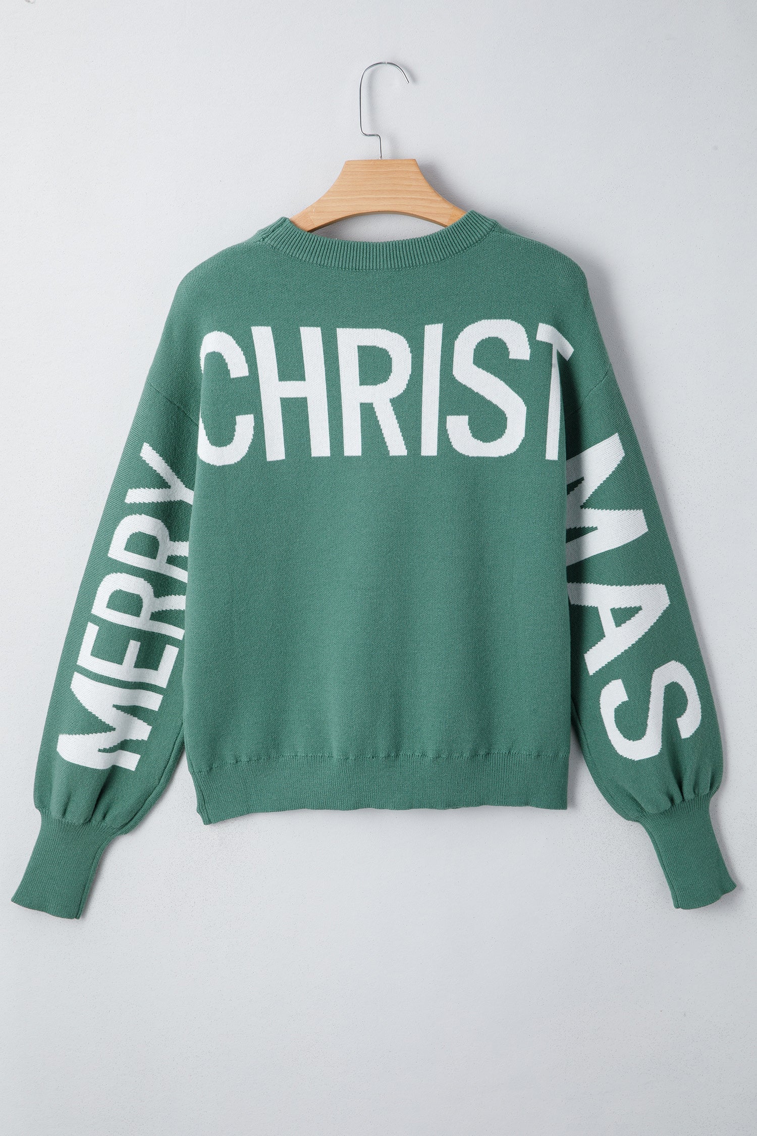 HO MERRY CHRISTMAS Drop Shoulder Loose Sweater - Sweaters & Cardigans/Sweaters