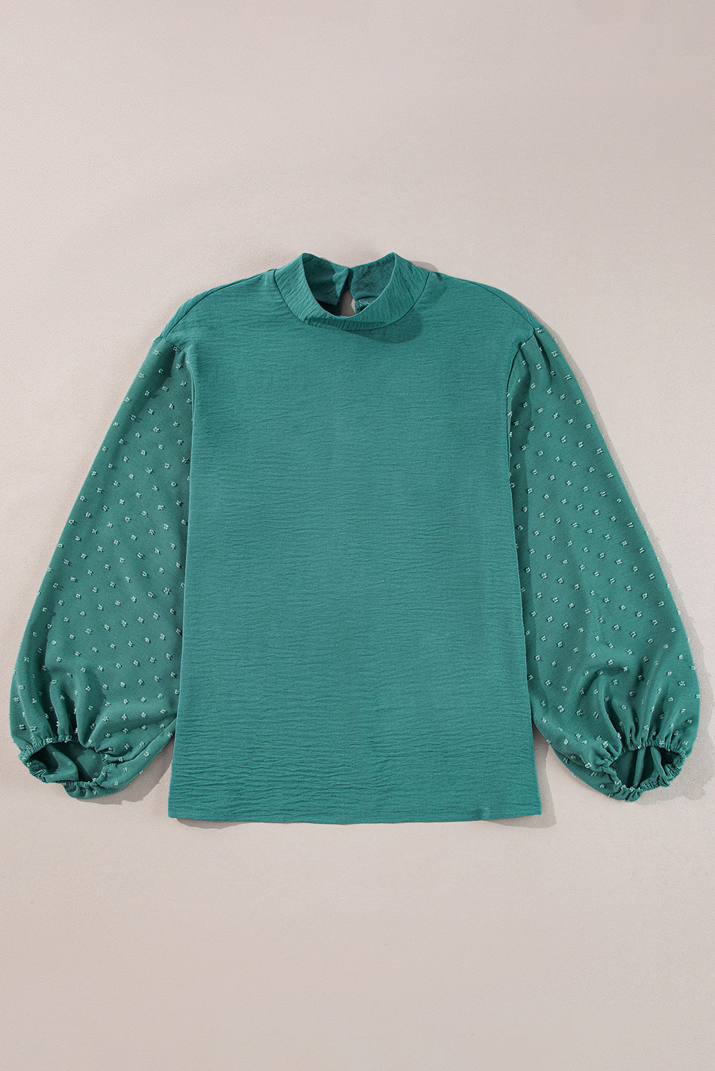 Skobeloff Swiss Dot Balloon Sleeve Loose Blouse Beagle Boutique Fashion Outlet