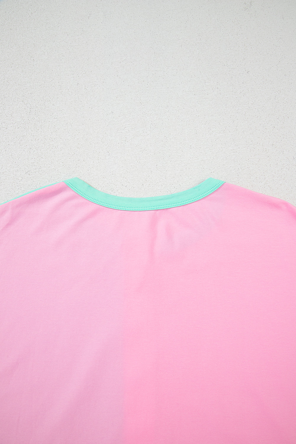 Myosotis Two Tone Half Buttons Collared T Shirt eAura