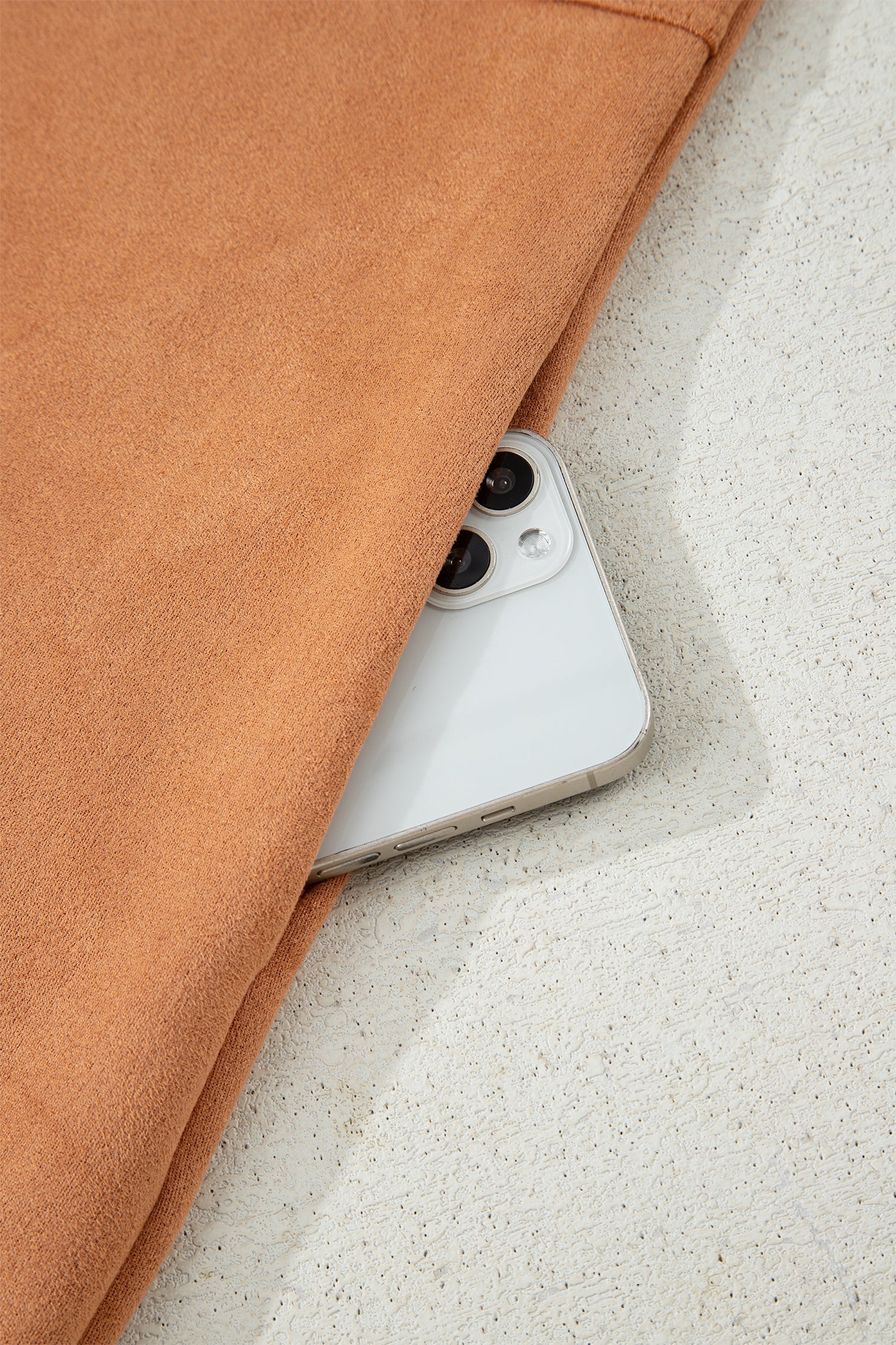 Collared V-Neck Faux Suede Short Sleeve Shift Mini Dress - eAura