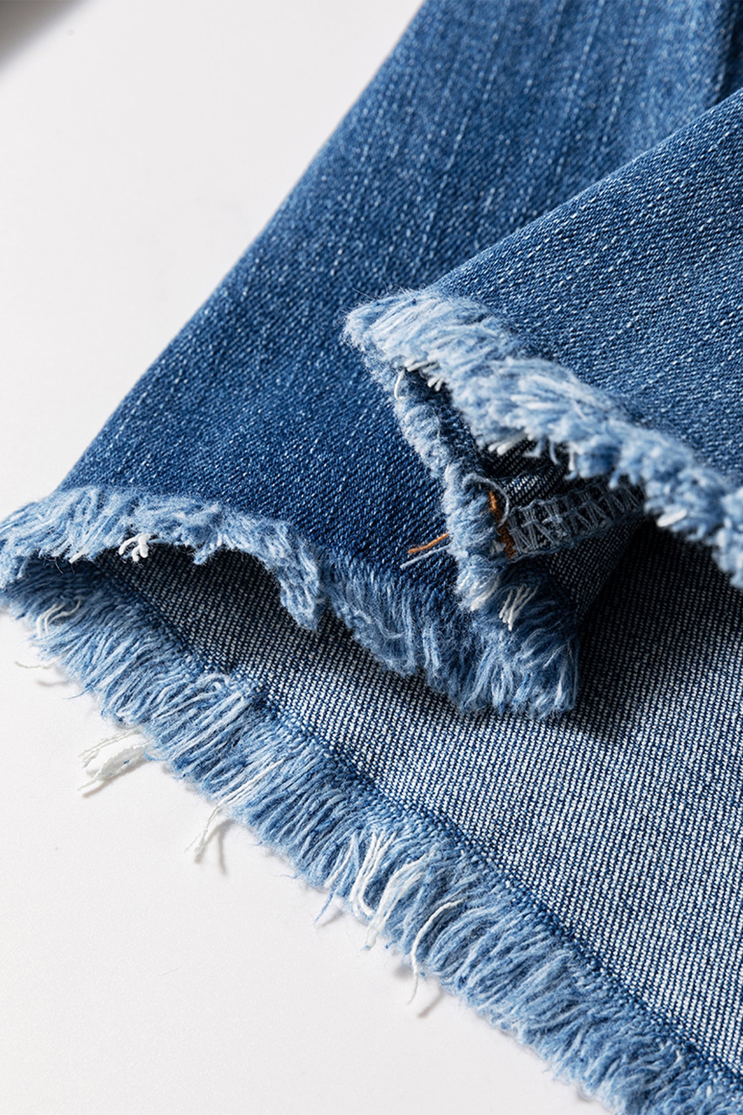 High Waist Button Fly Seamed Raw Hem Flare Jeans - eAura