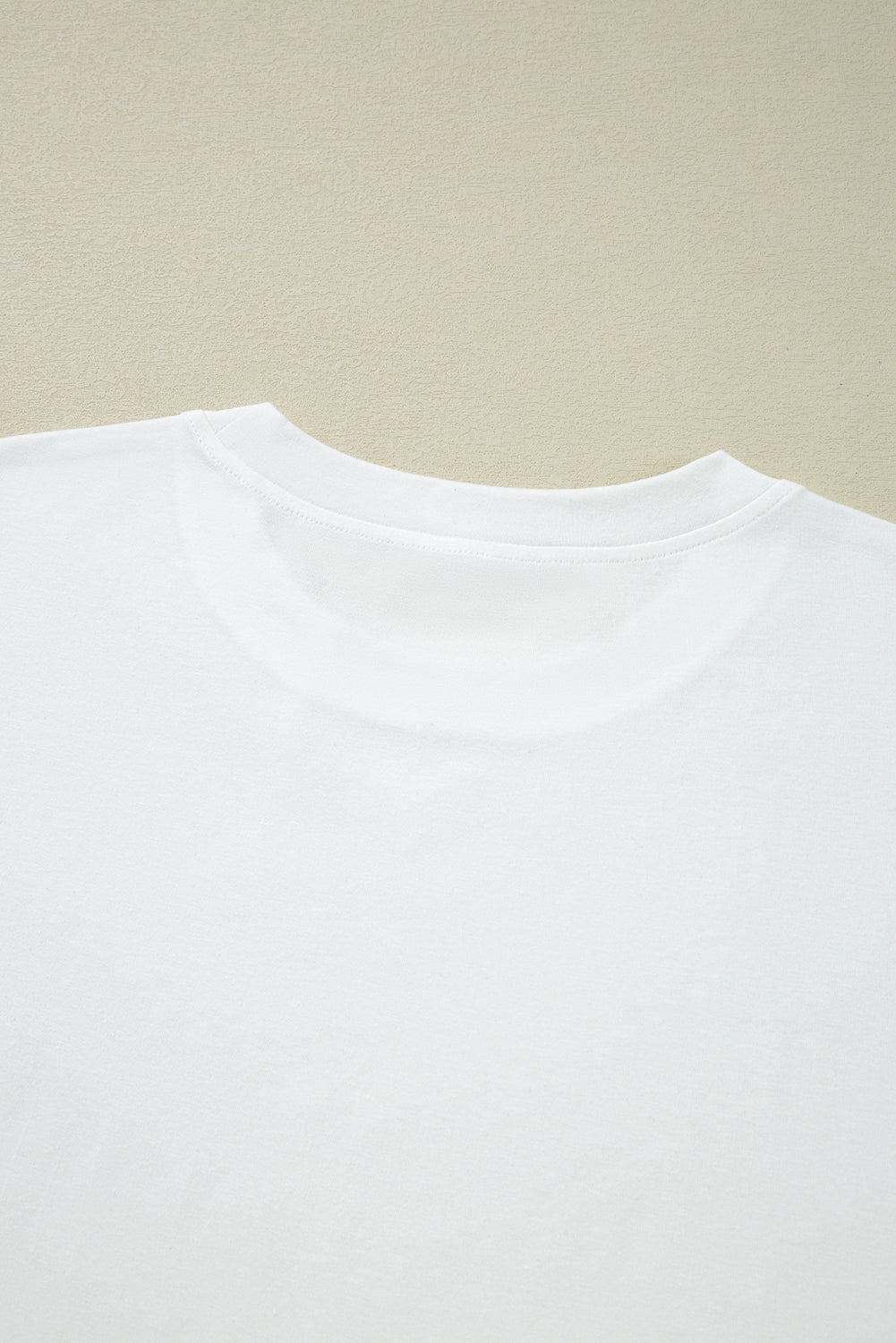 White Lace Long Sleeve Insert Drop Shoulder Tee eAura