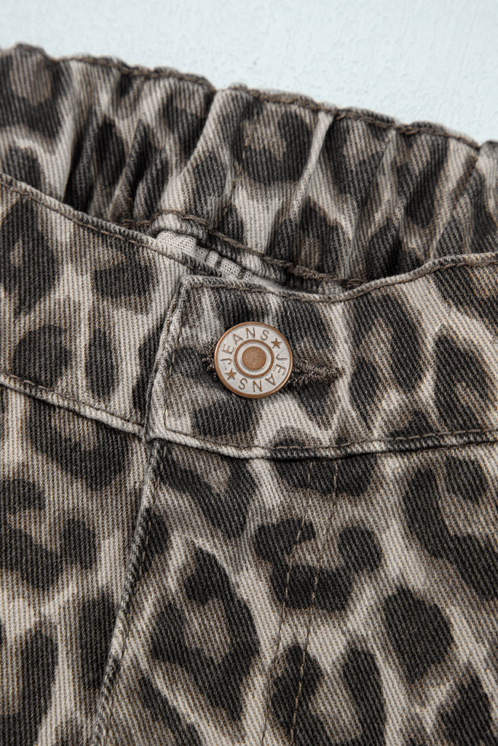 Leopard Straight Loose Leg Jeans - eAura