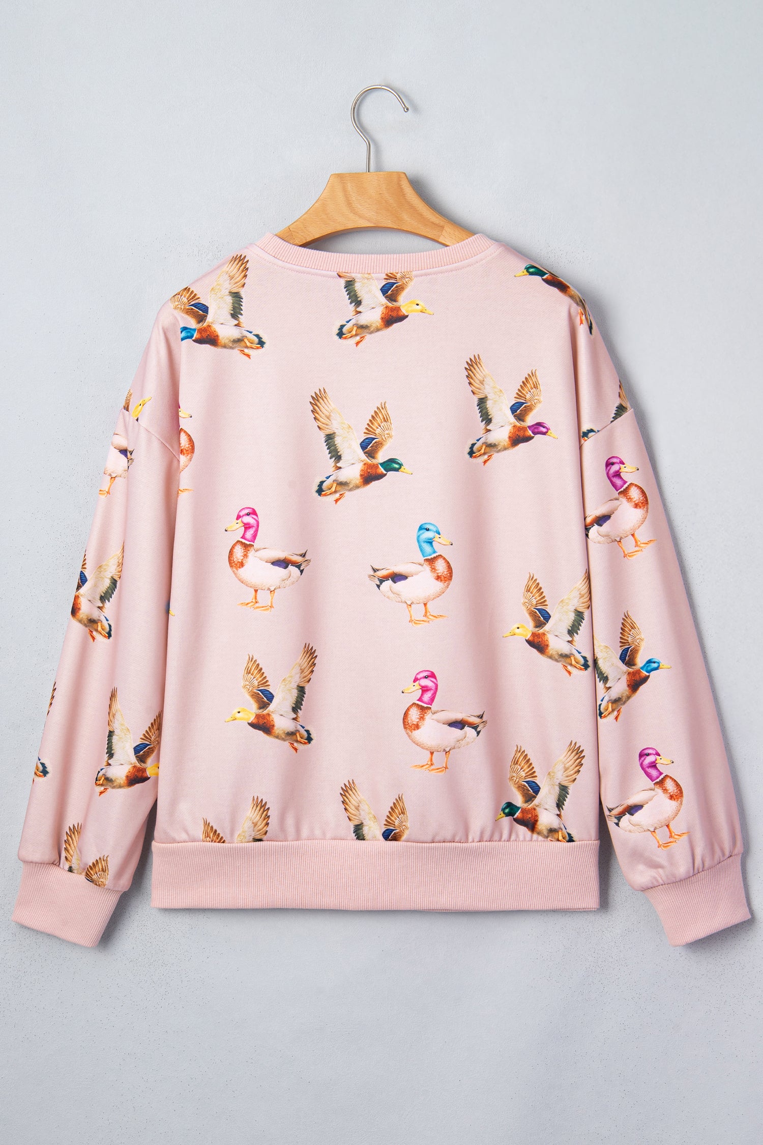 Western Print Drop Shoulder Long Sleeve Sweatshirt – Multicolour