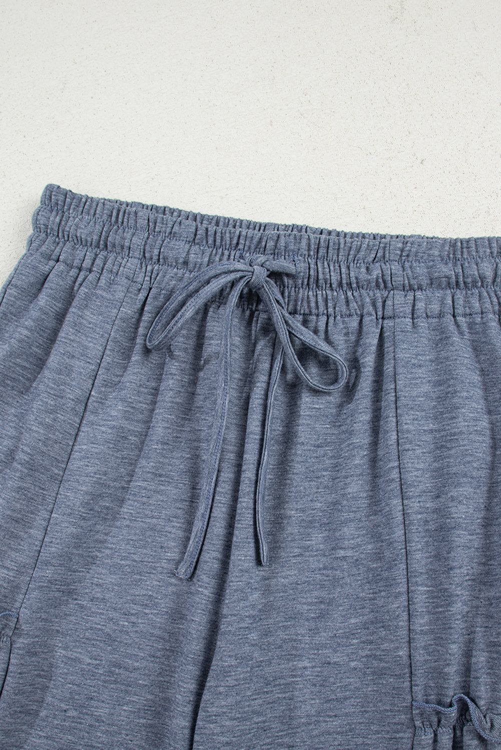 Wide Leg Drawstring Elastic Waistband Trousers - BB Fashion Outlet