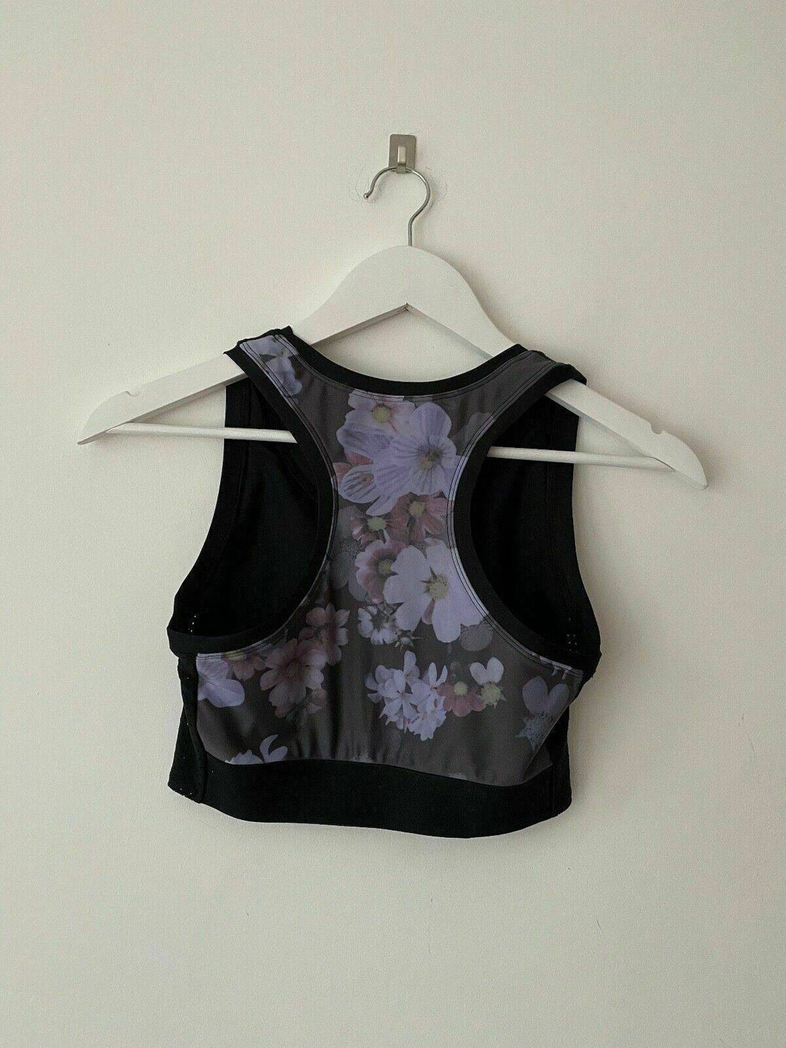 Crop Top Racer Tank Top Floral Design Size 8 - BB Fashion Outlet