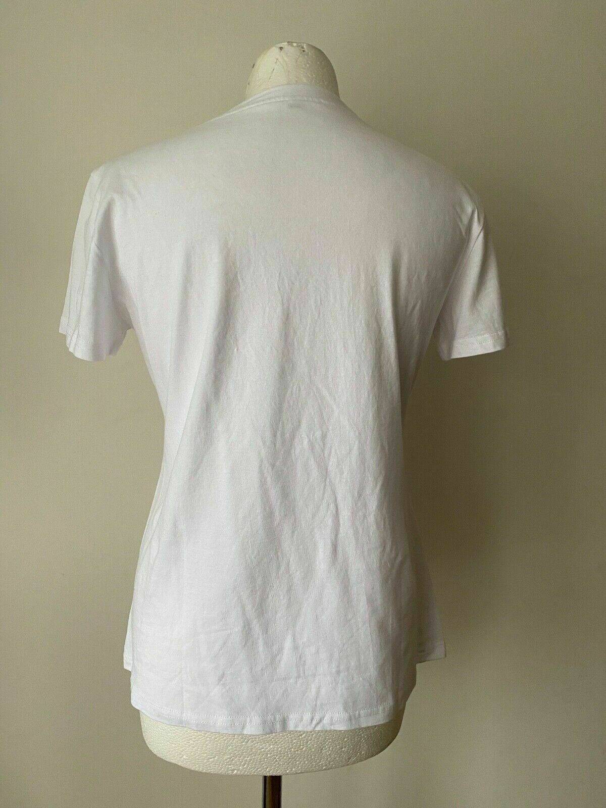 SHEIN White Butterfly & Slogan Graphic Tee Size L 12 - 14 T-Shirt - Beagle Boutique Fashion Outlet