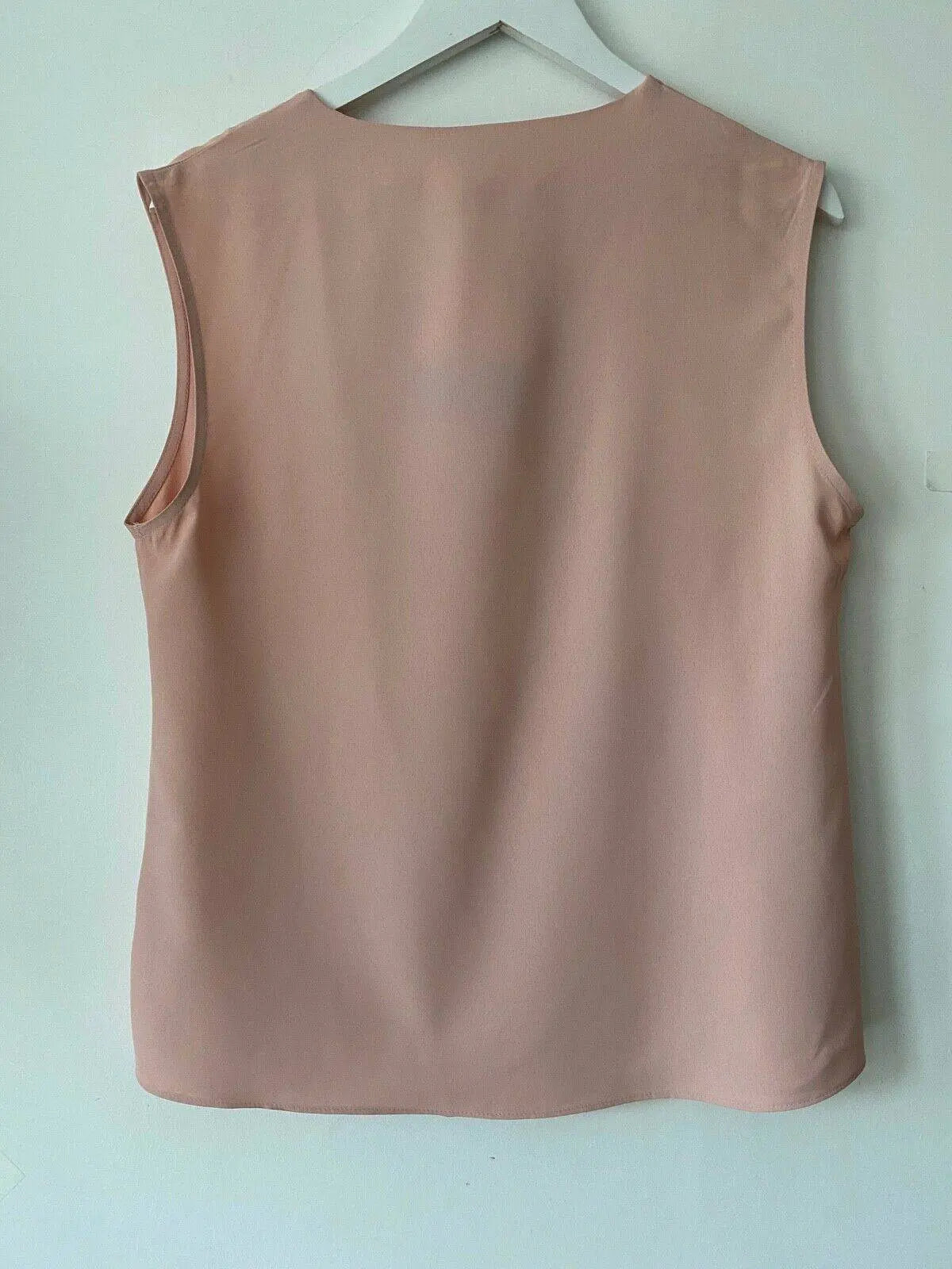 Very Blush Pink V-Neck Sleeveless Blouse Size 12 - Beagle Boutique Fashion Outlet