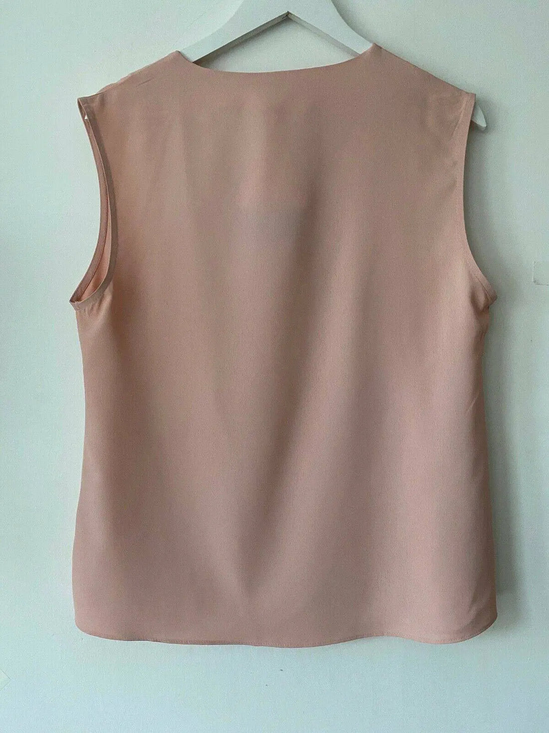 Very Blush Pink V-Neck Sleeveless Blouse Size 12 - Beagle Boutique Fashion Outlet