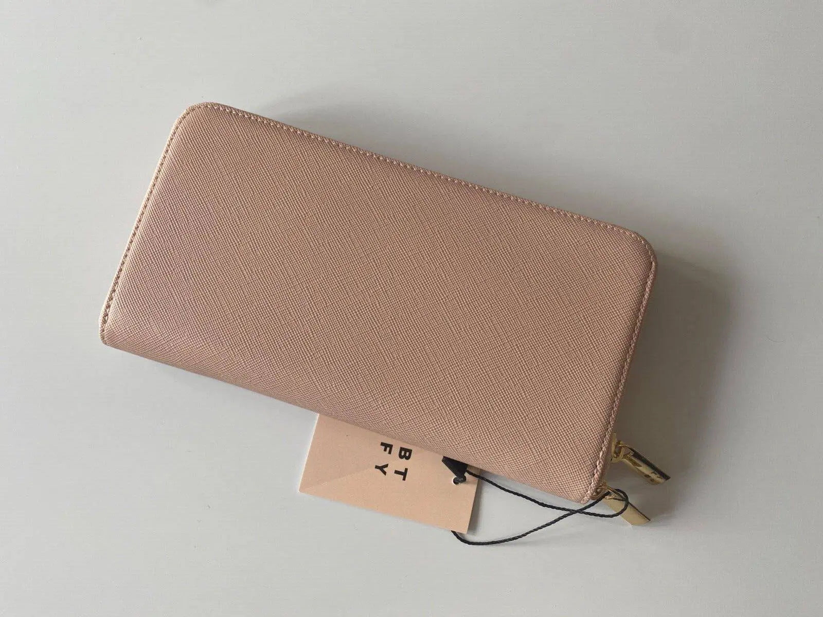 BTFY Saffiano Large Purse - Nude - BB Fashion Outlet