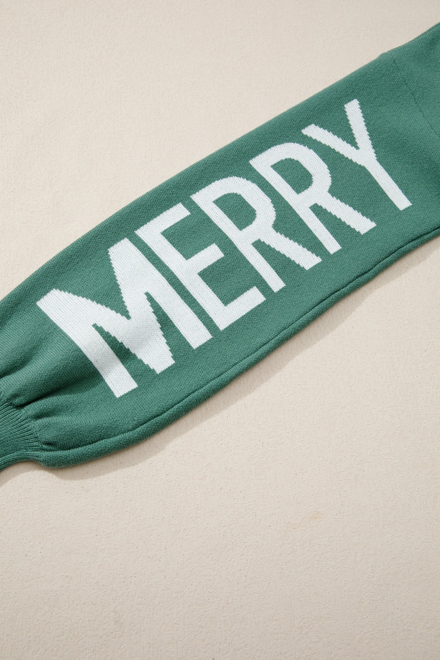 HO MERRY CHRISTMAS Drop Shoulder Loose Sweater - Sweaters & Cardigans/Sweaters