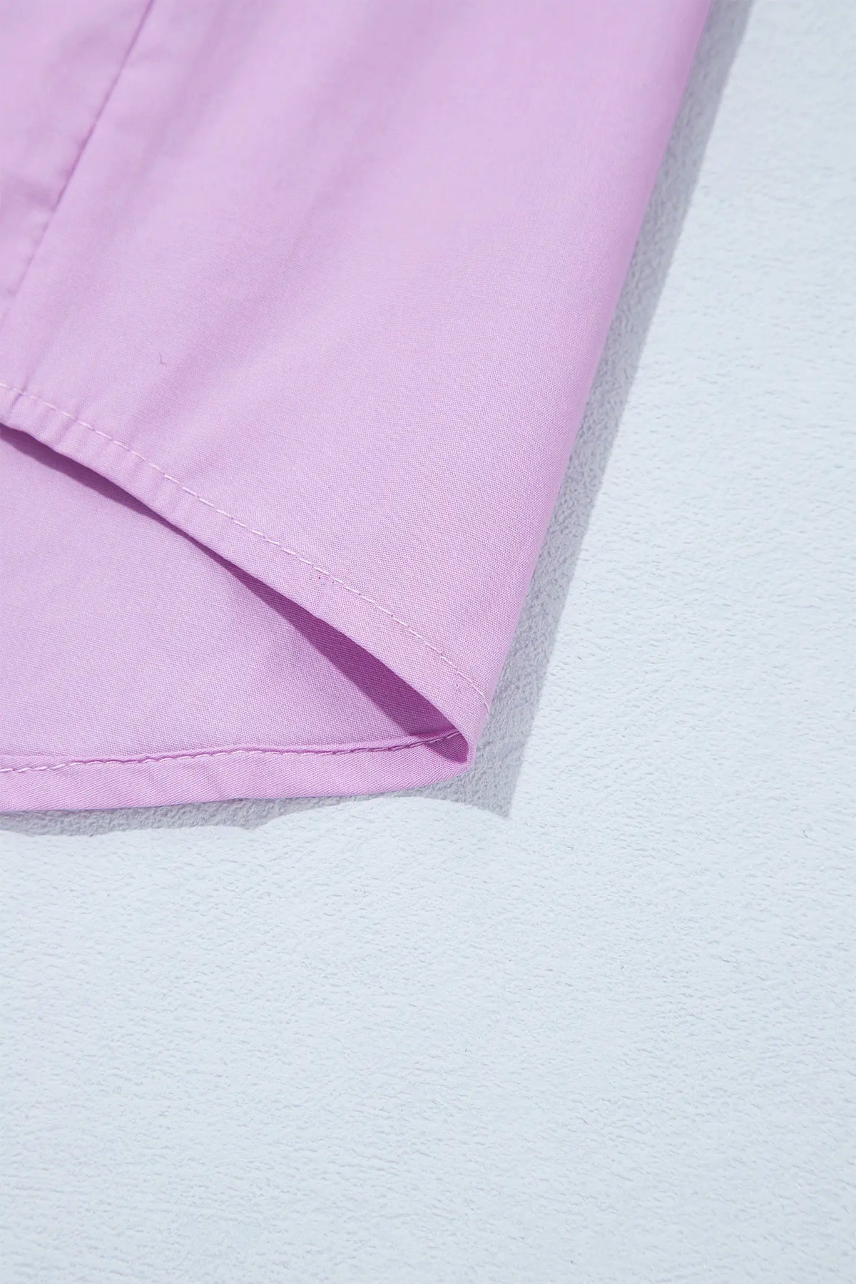 Contrast Detail Long Sleeve Decorative Neckline Cotton Blouse – Orchid Bouquet