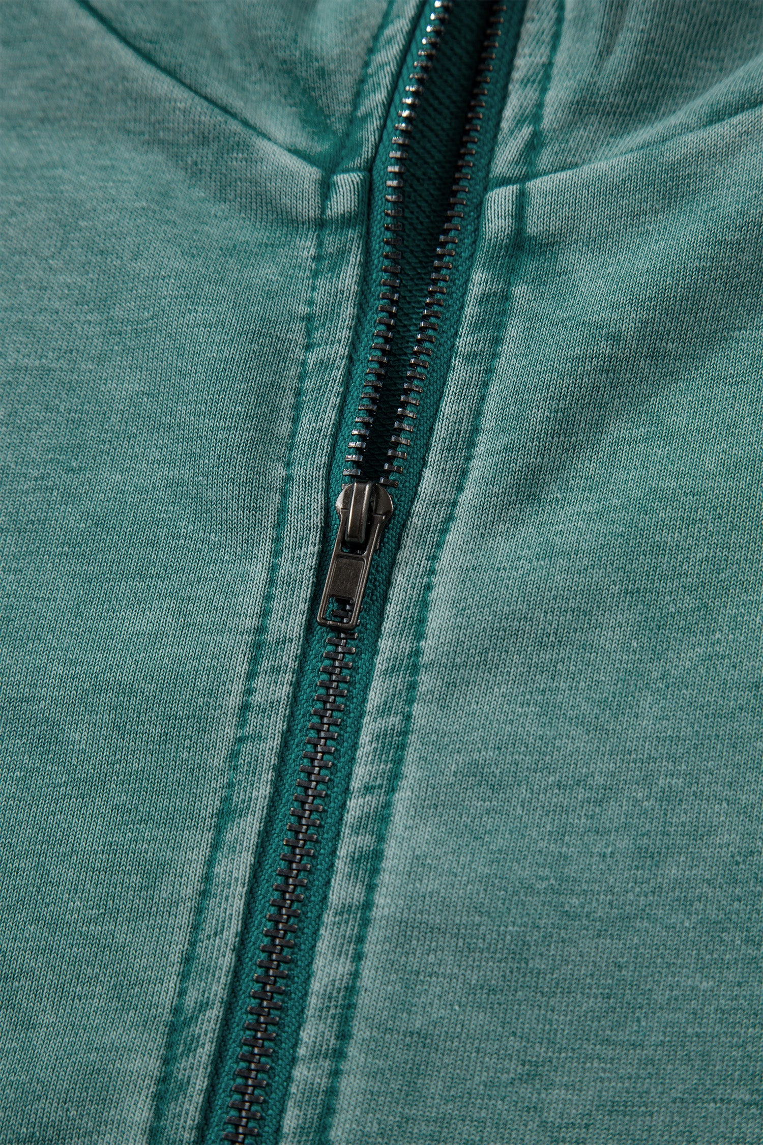 Half Zip Kangaroo Pocket Mineral Wash Baggy Hoodie - Tops/Sweatshirts & Hoodies