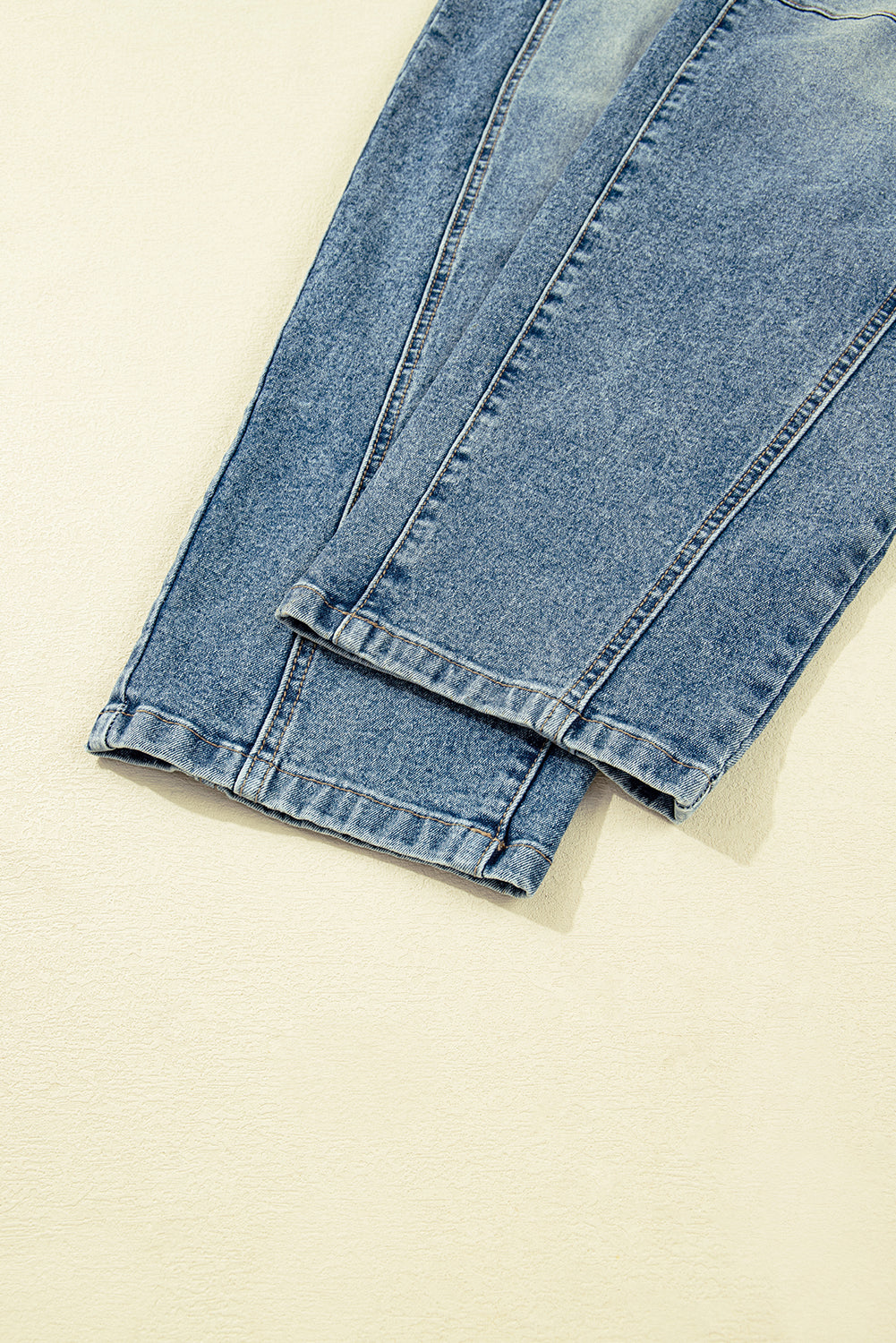 Washed Seam Detail Shift Jeans - eAura