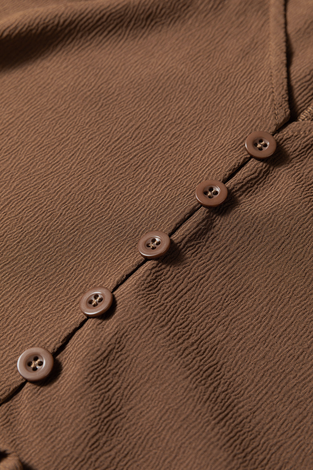 Long Sleeve Button V-Neck Tiered Maxi Dress - eAura