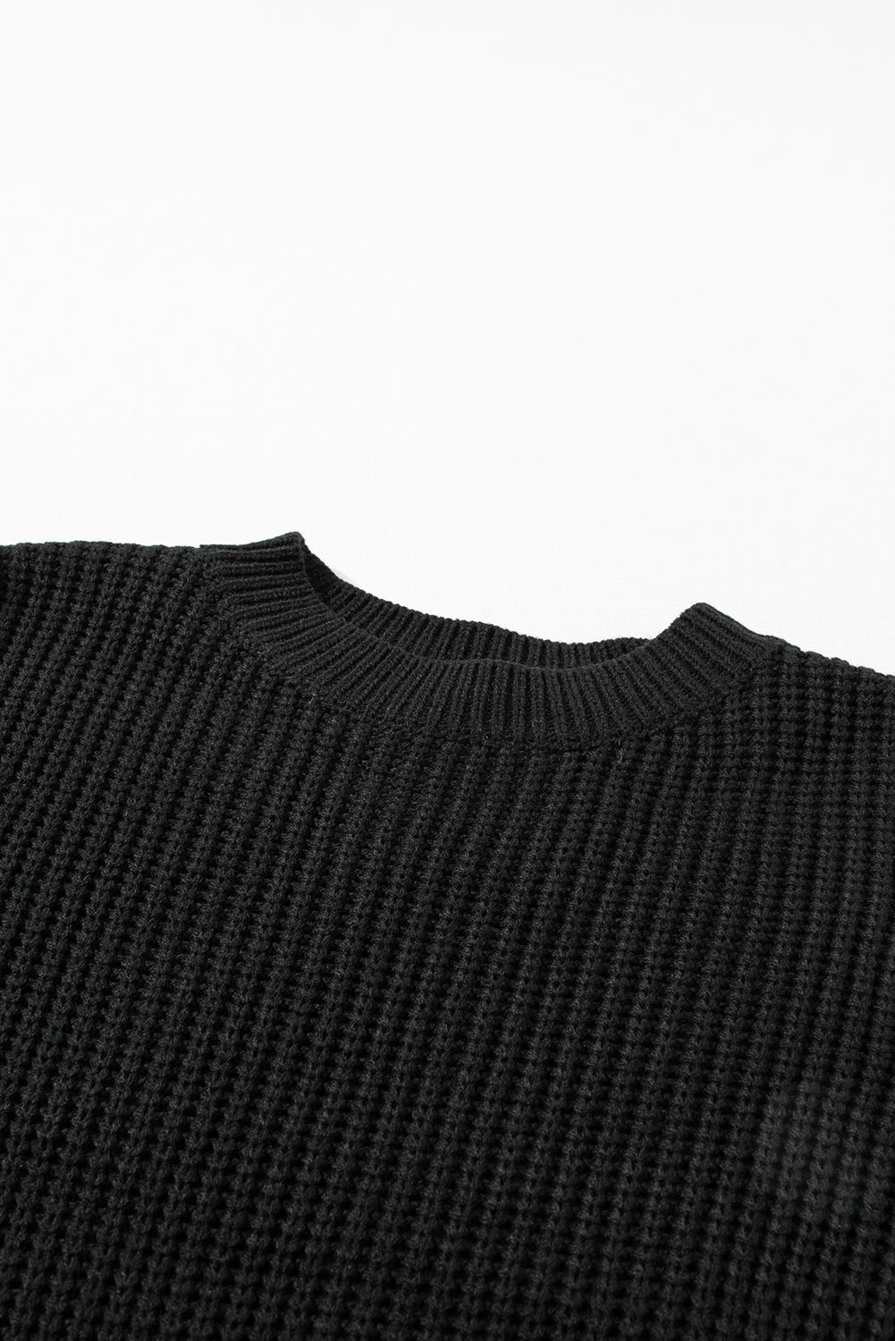 Parchment Cable Knit Sleeve Drop Shoulder Sweater eAura