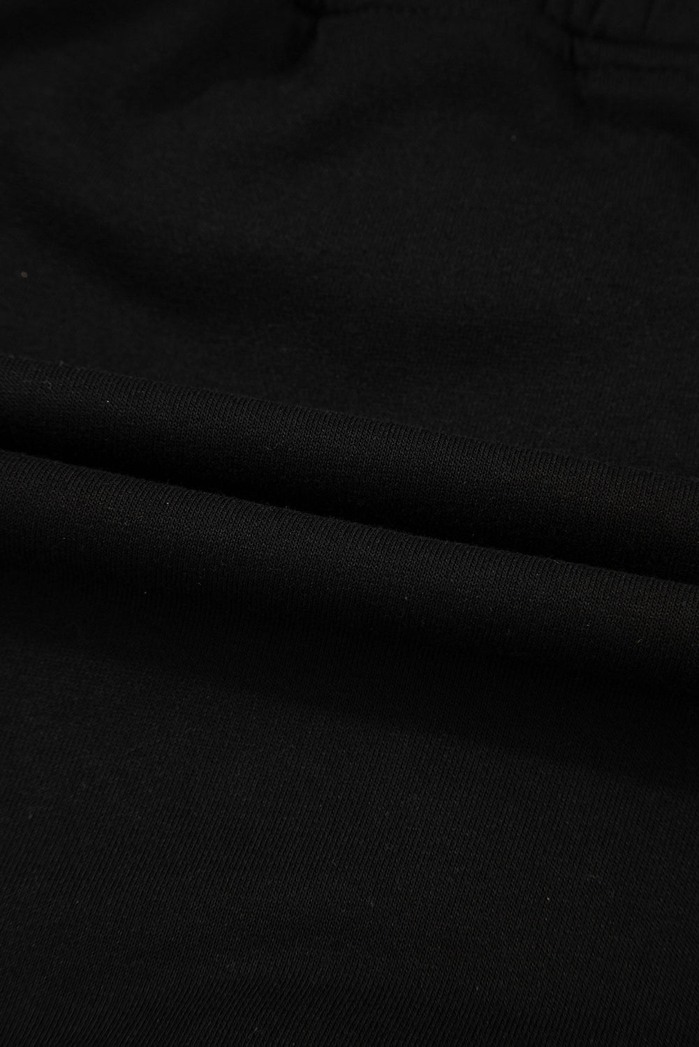 Black French Terry Drawstring Mini Skort with Pockets eAura