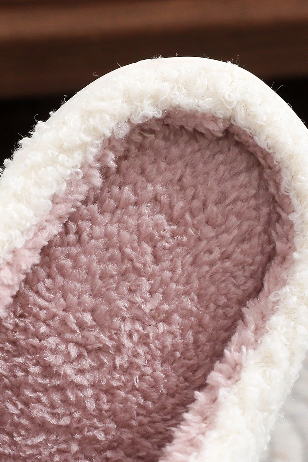 White Plush Christmas Tree Color Contrasted Liner House Slippers - eAura