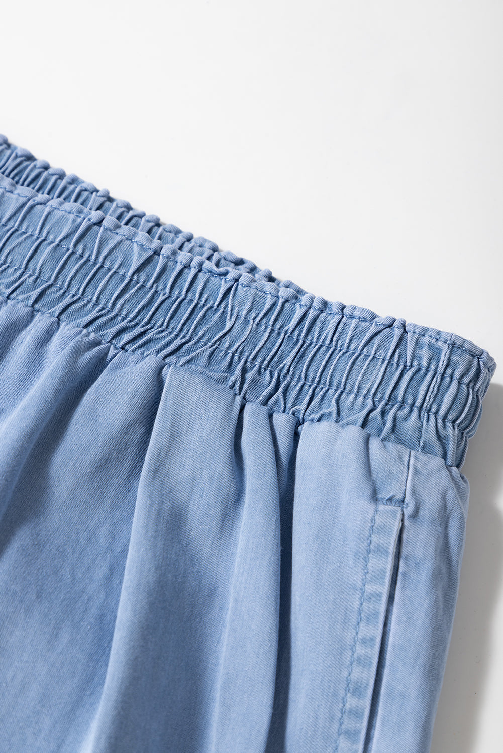 Beau Blue Casual Wide Slit Leg High Waist Loose Plus Size Jeans BB Fashion Outlet